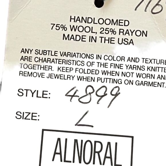 Alnoral Al Spokavicius Danielle Oliver Wool Knit Dress Vintage NWT $398 sz L - Picture 14 of 16